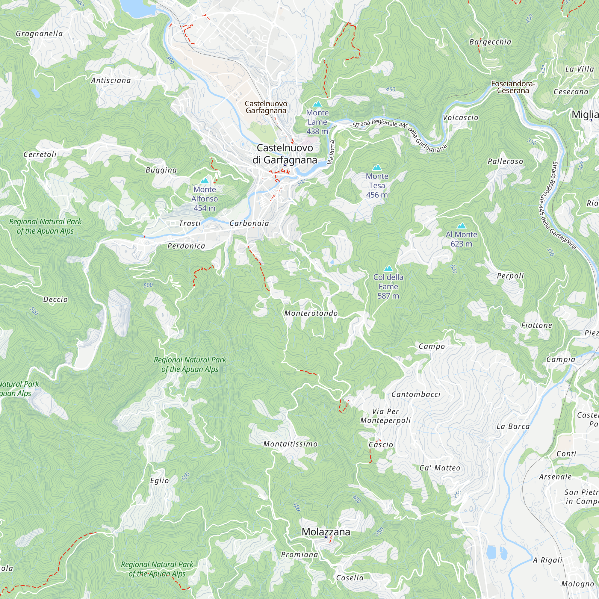Capanna del Picchio map