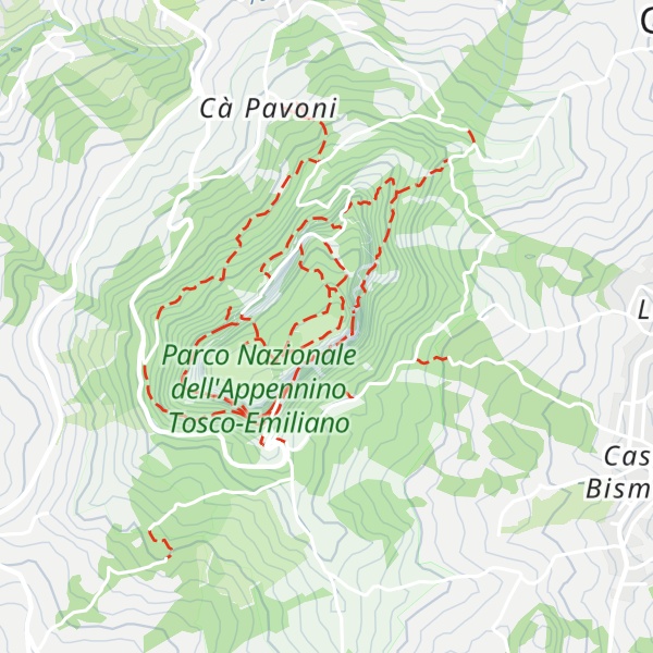 Map of Pietra Di Bismantova