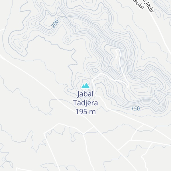 Map of Jabal Tadjera