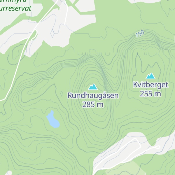 Map of Rundhaugen