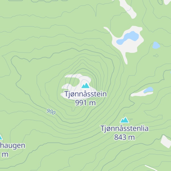Map of Tjønnåsstein