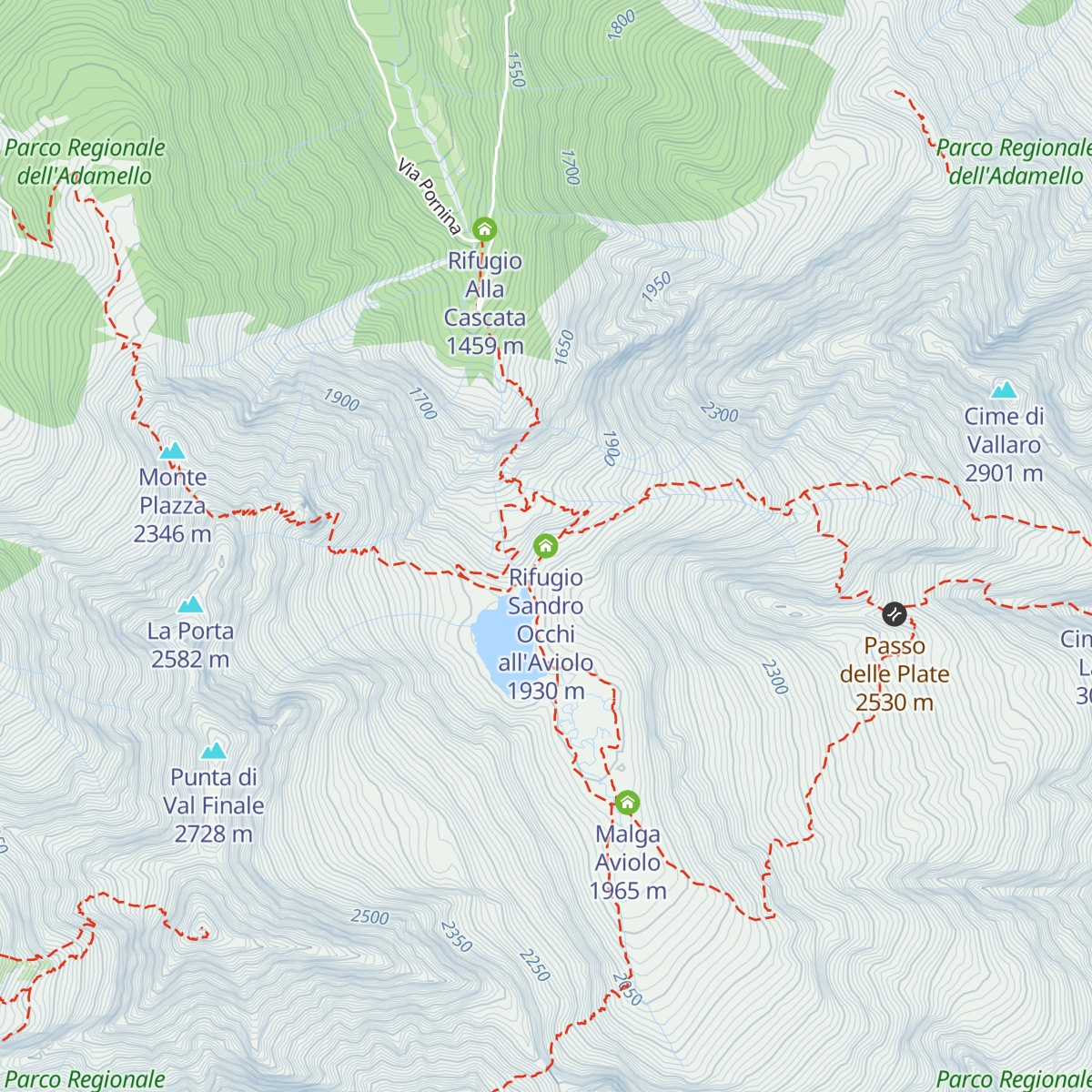 Rifugio Sandro Occhi all'Aviolo map