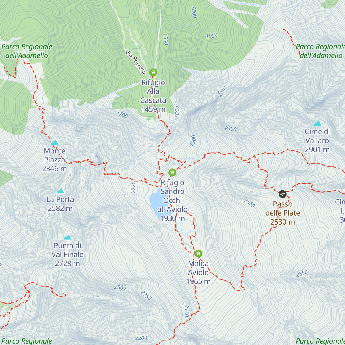 Rifugio Sandro Occhi all'Aviolo map