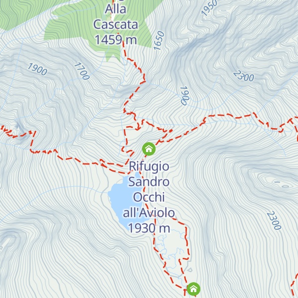 Map of Rifugio Sandro Occhi all'Aviolo