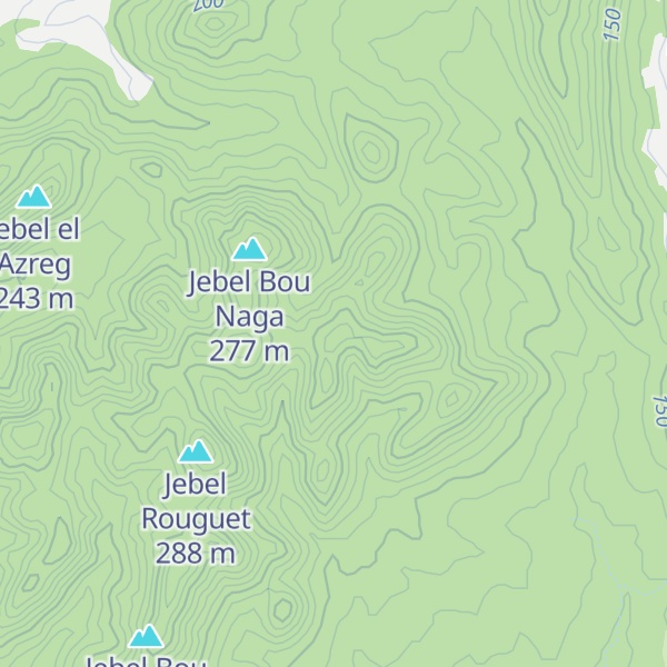 Map of Jebel Cheïkh el Groun