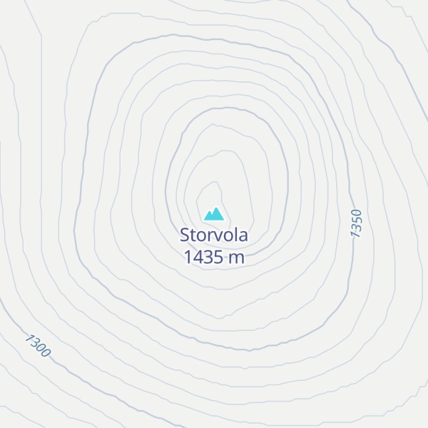 Map of Storvola