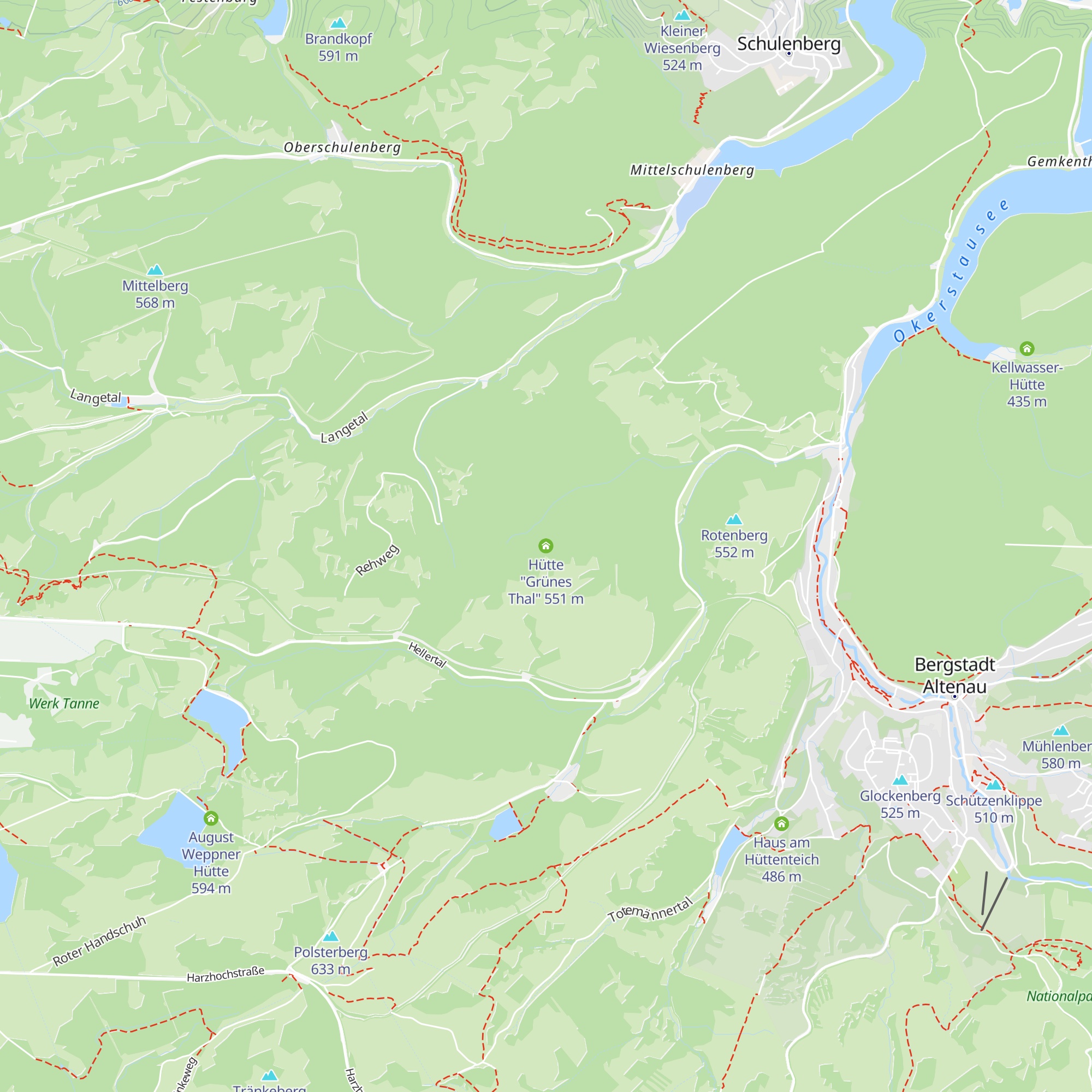 Hütte "Grünes Thal" map