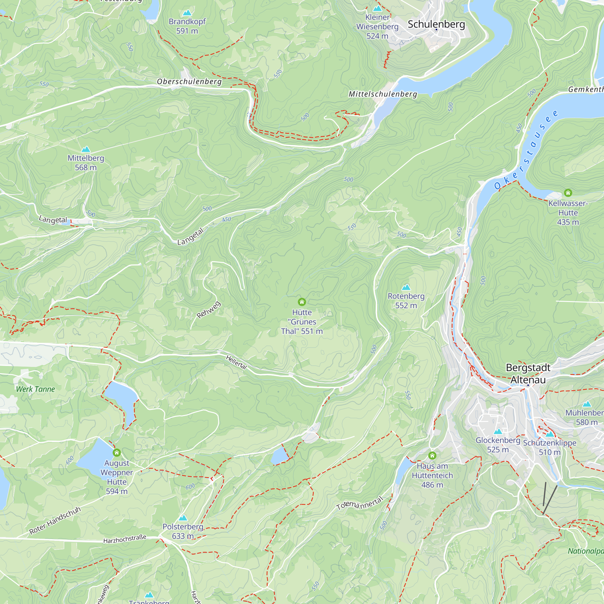 Hütte "Grünes Thal" map