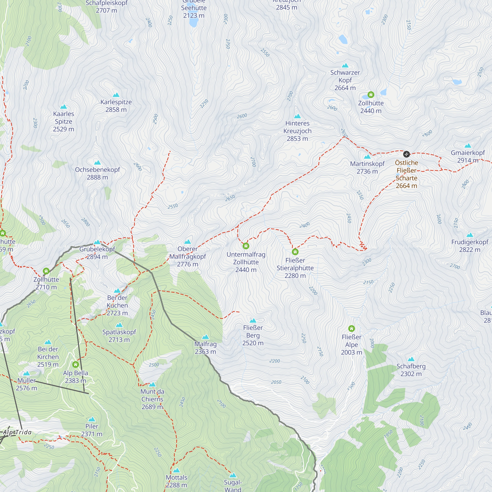 Untermalfrag Zollhütte map