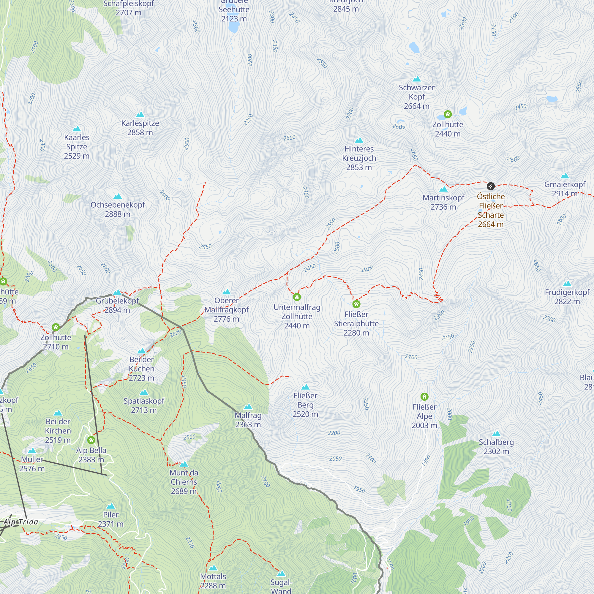 Untermalfrag Zollhütte map