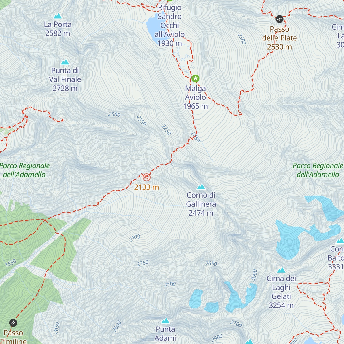 Bivacco Valerio Festa map