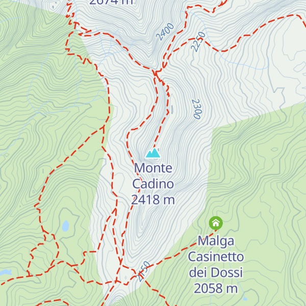 Map of Monte Cadino