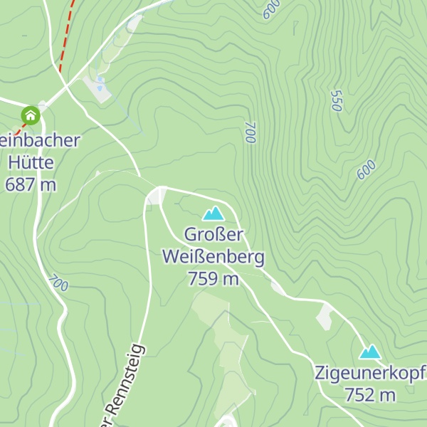 Map of Großer Weißenberg