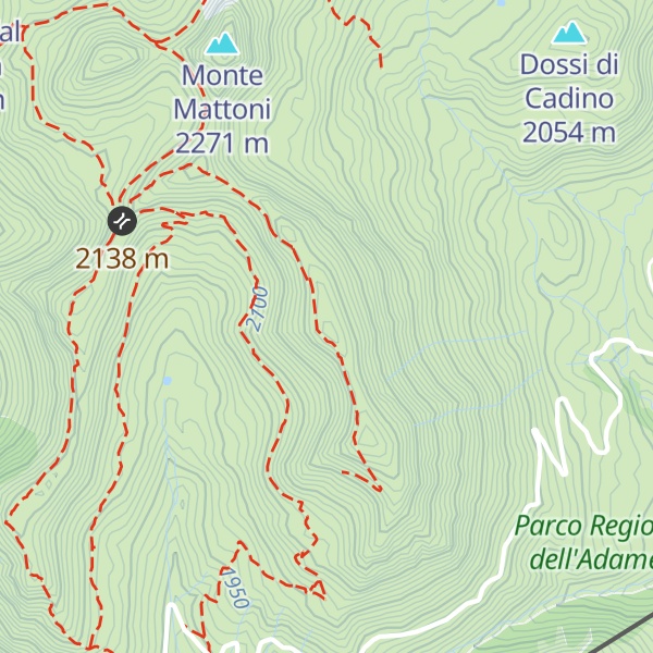 Map of Monte Asino di Bazenina