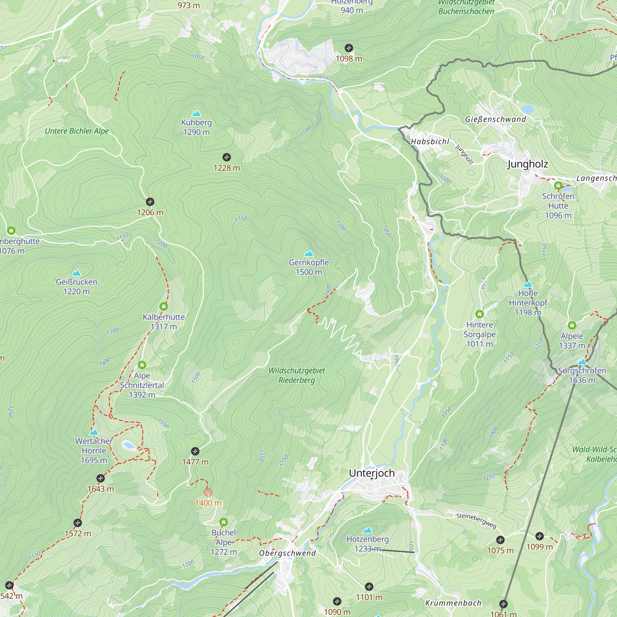 Hohlsteinhütte map