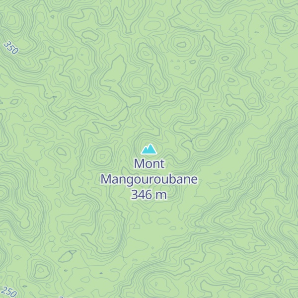 Map of Mont Mangouroubane