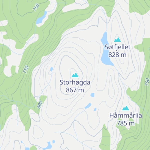 Map of Storhøgda