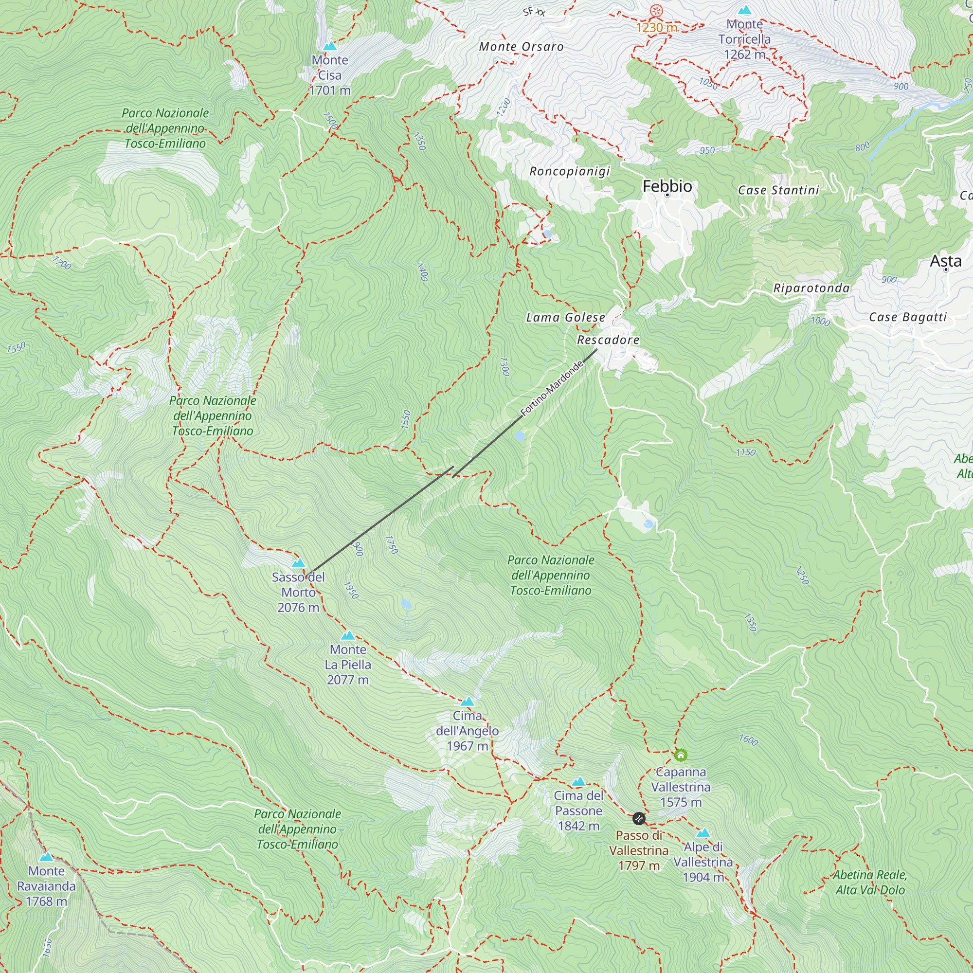 Rifugio San Lorenzo map