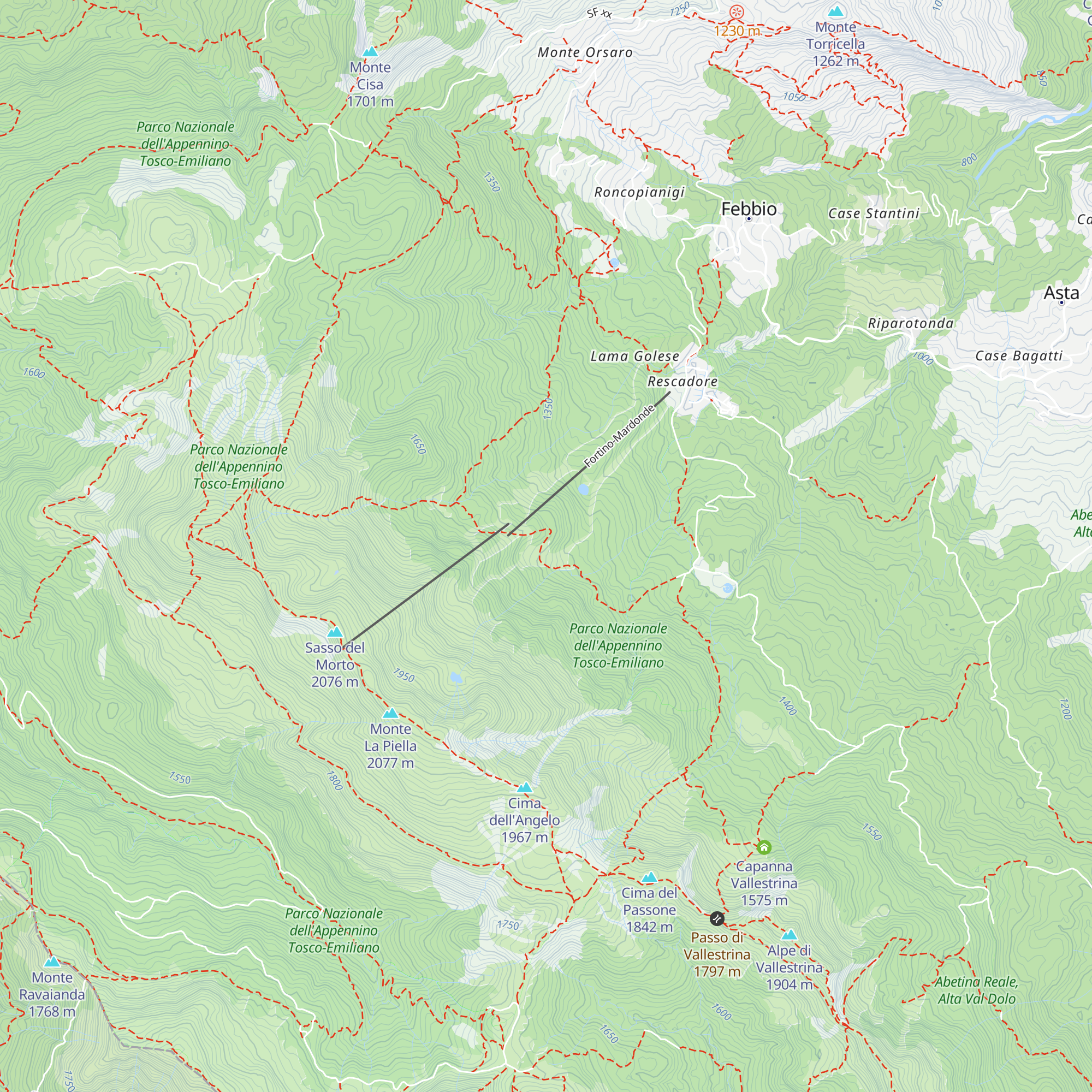 Rifugio San Lorenzo map