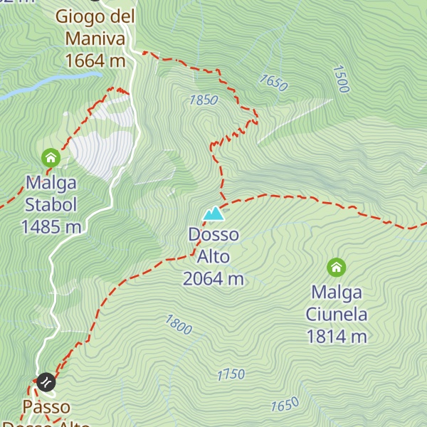 Map of Dosso Alto