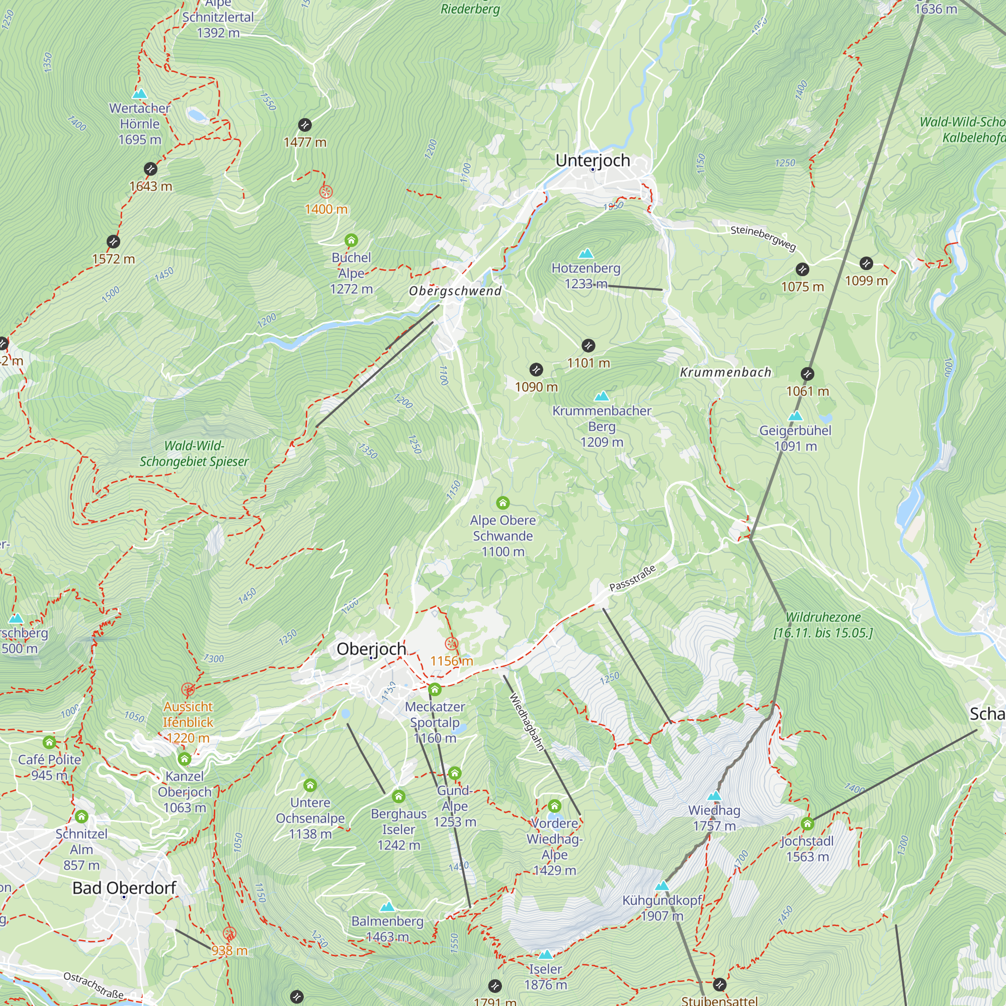 Alpe Obere Schwande map