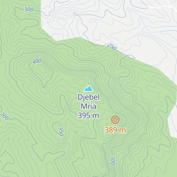 Map of Djebel Mria