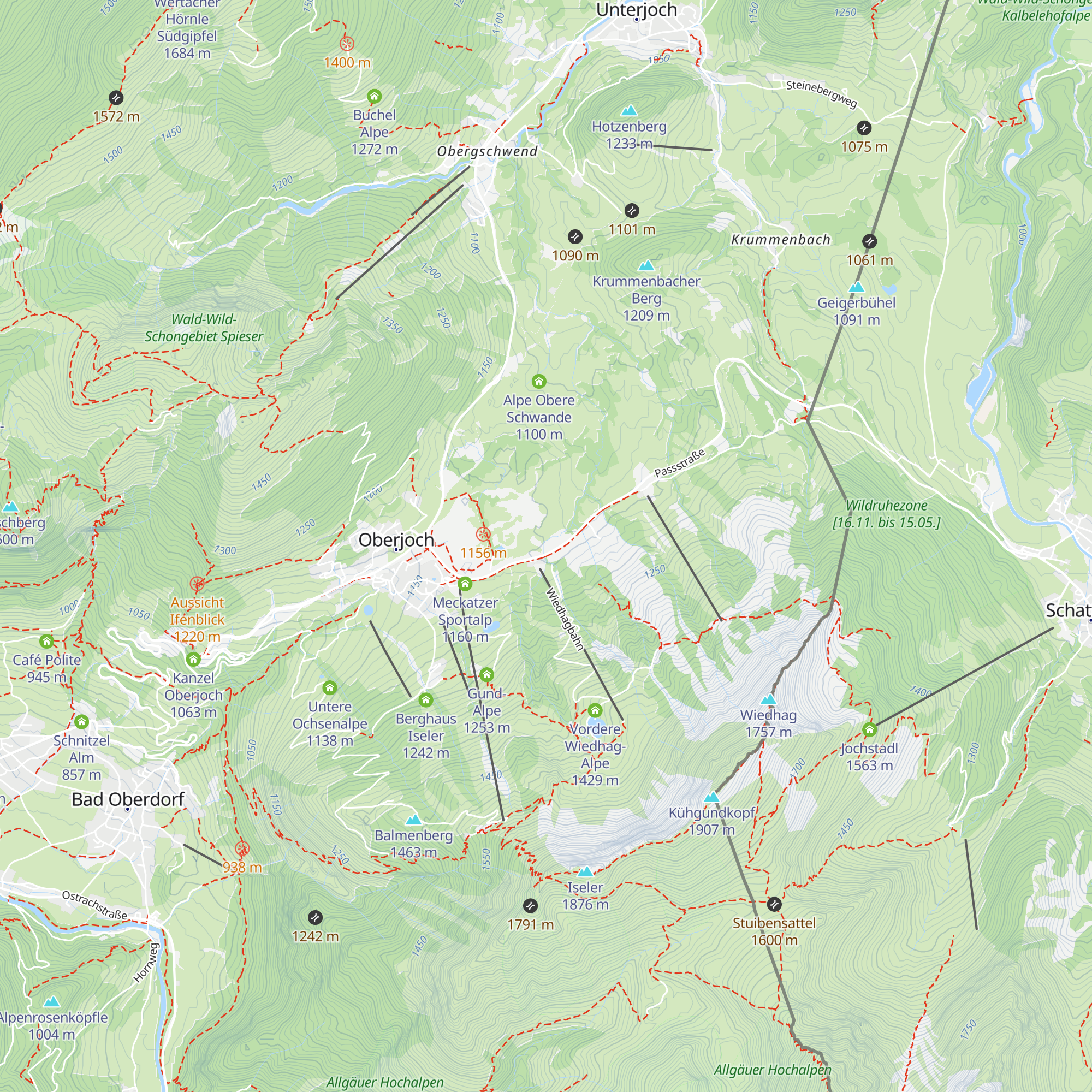 Straßen- und Flussbauamt Baubüro Oberjoch map