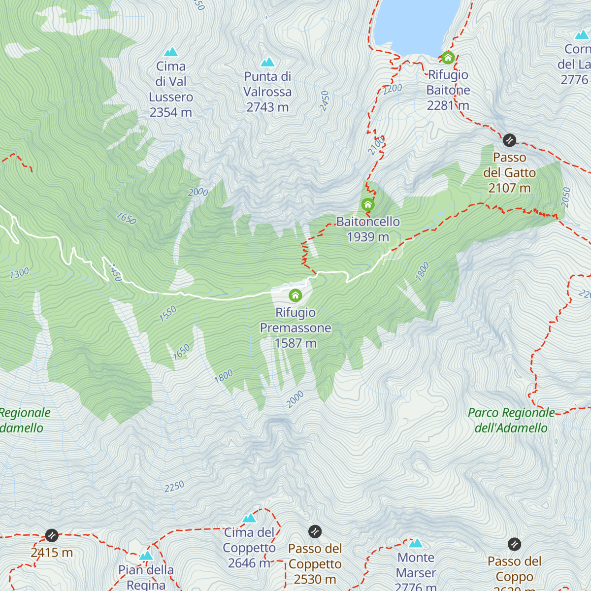 Rifugio Premassone map