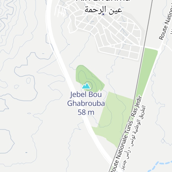 Map of Jebel Bou Ghabrouba