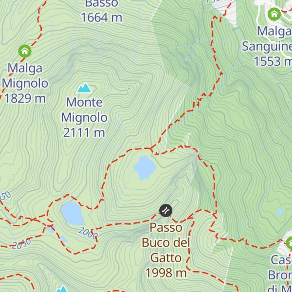 Map of Malga Mignolo Basso