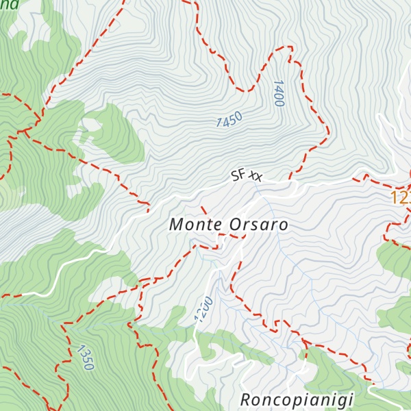 Map of Rifugio Monte Orsaro