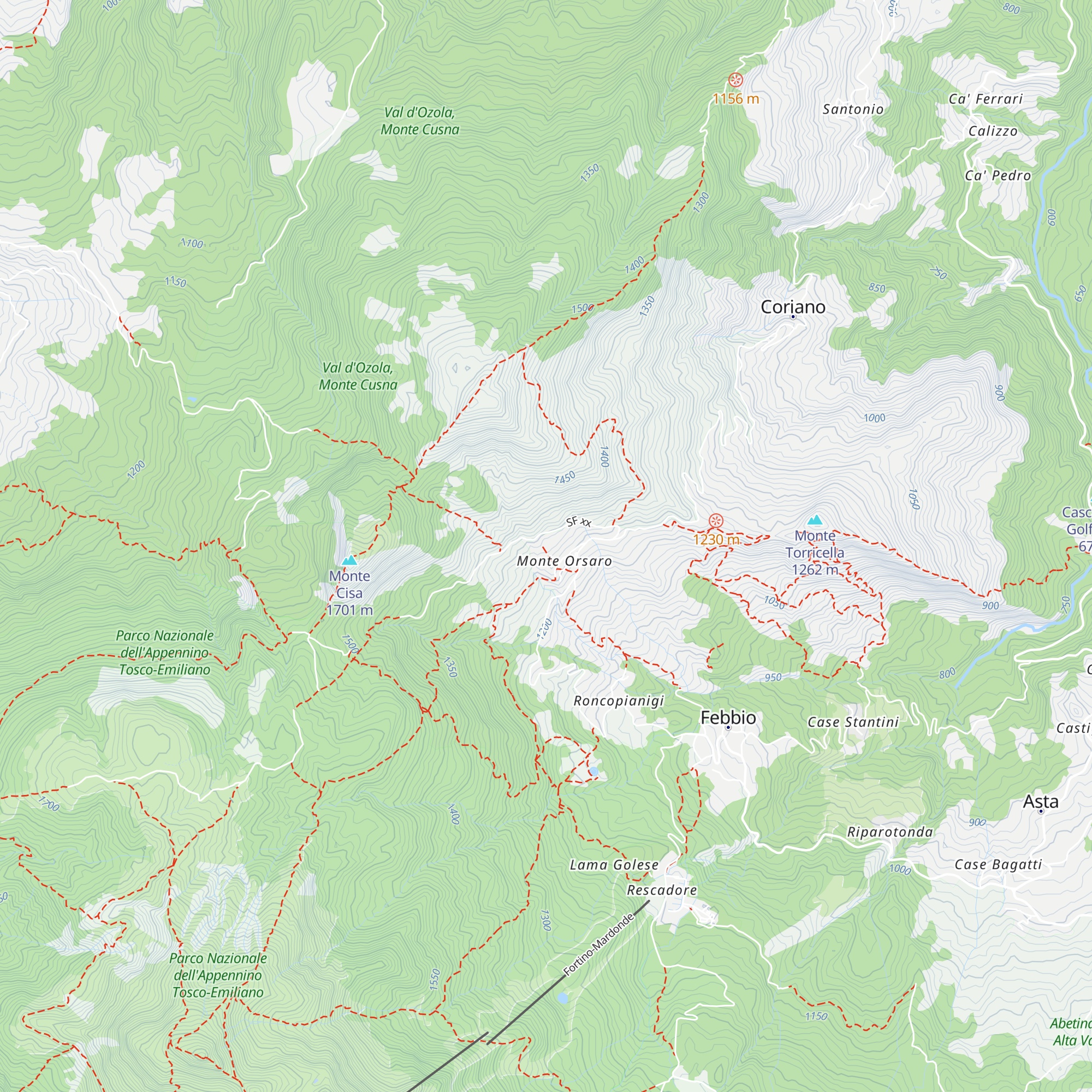 Rifugio Monte Orsaro map