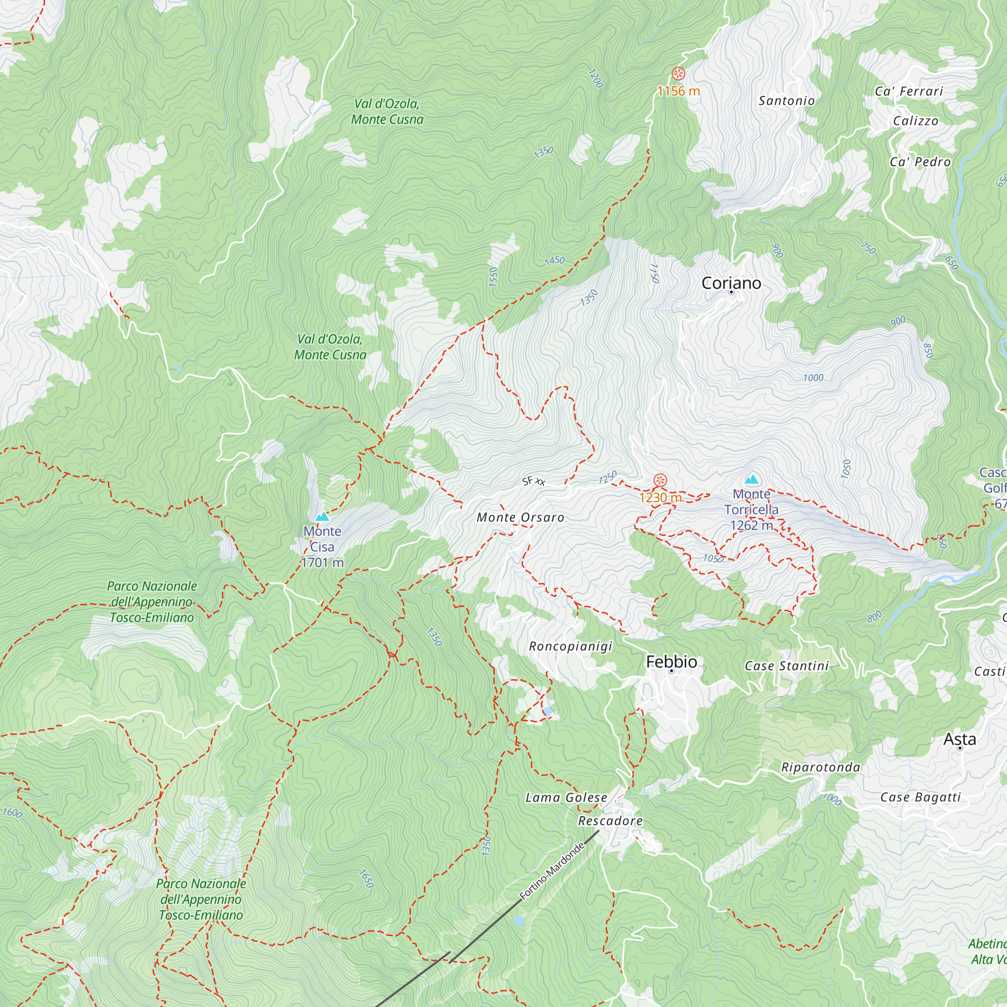 Rifugio Monte Orsaro map