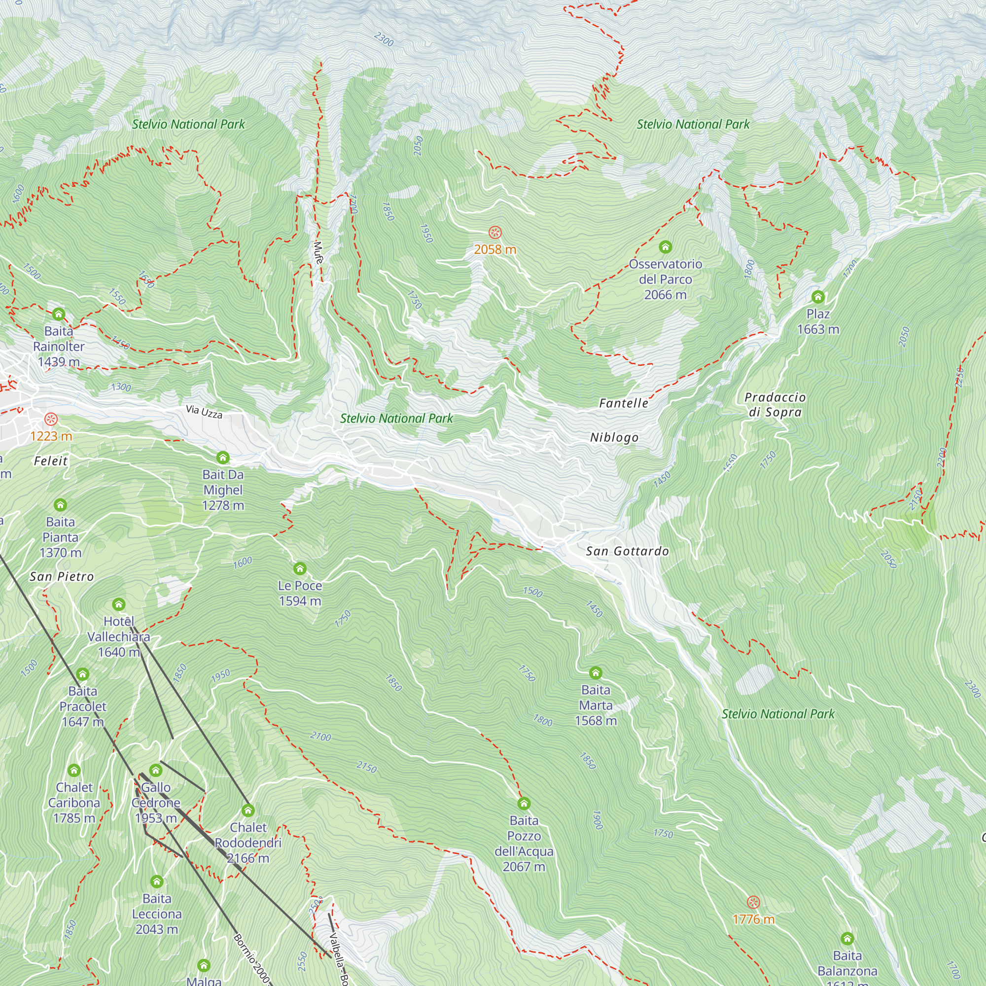 Baita del gelato map