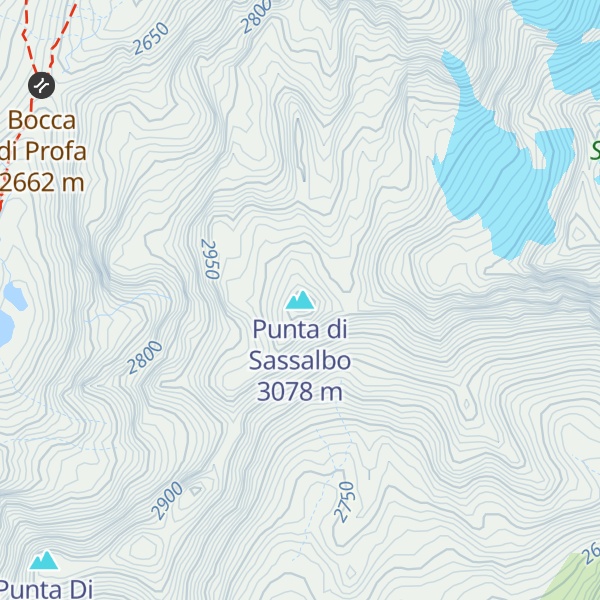 Map of Punta di Sassalbo