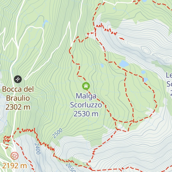 Map of Malga Scorluzzo