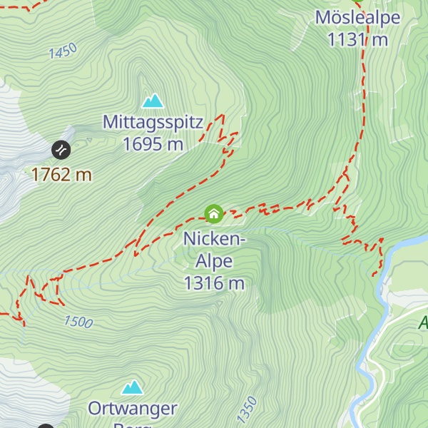 Map of Nicken-Alpe