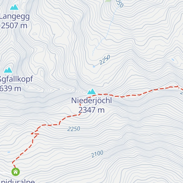 Map of Niederjöchl