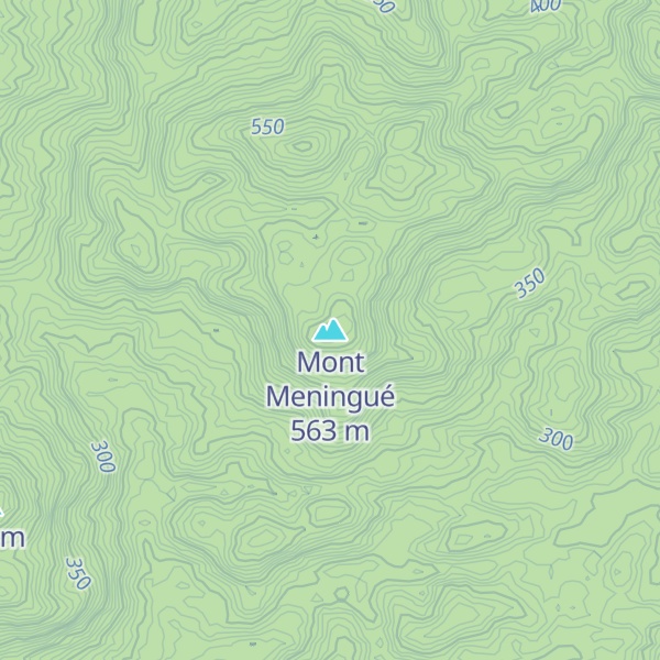 Map of Mont Meningué