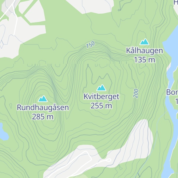Map of Svartåsen