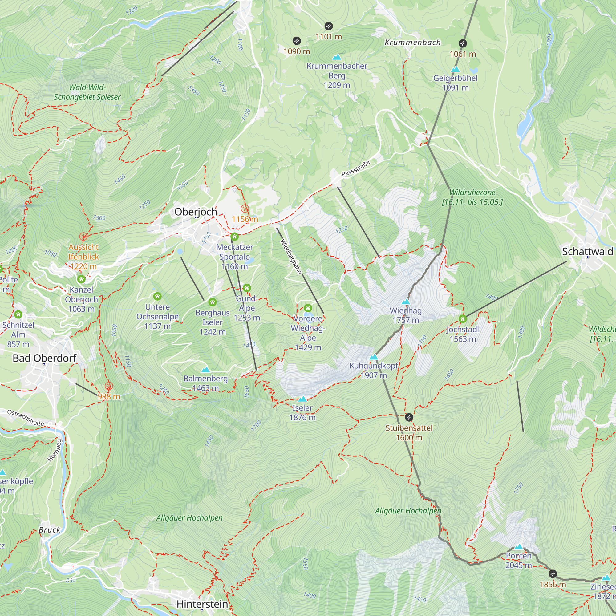 Vordere Wiedhag-Alpe map