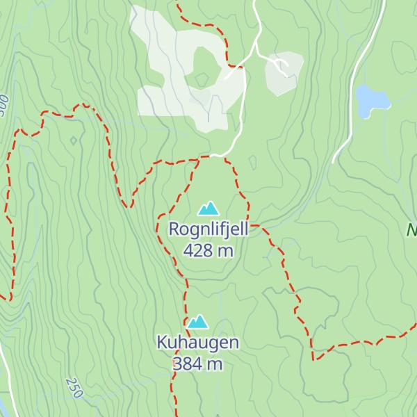 Map of Rognlifjell