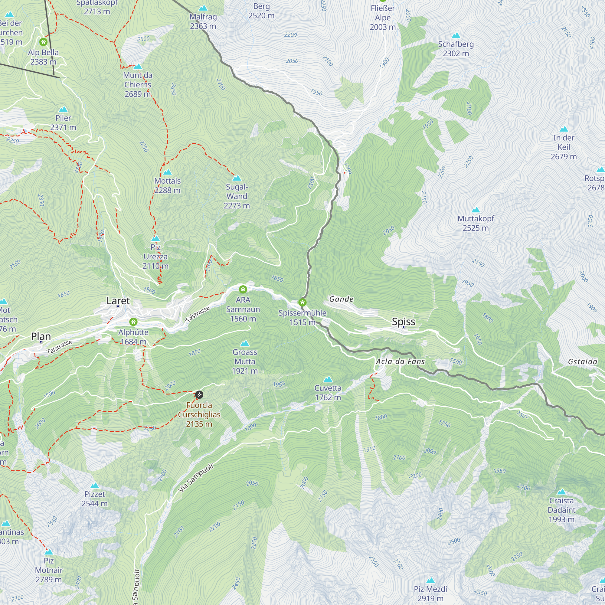 Spissermühle map