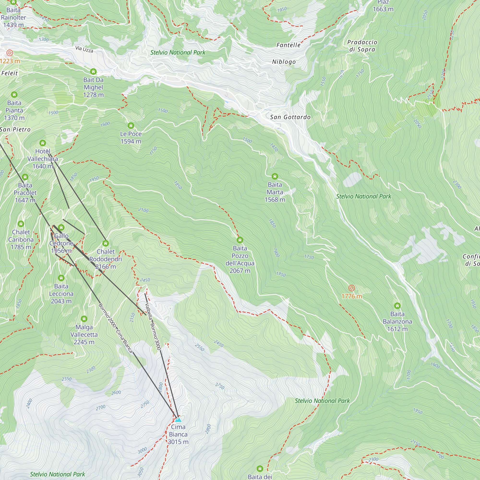 Baita Pozzo dell'Acqua map
