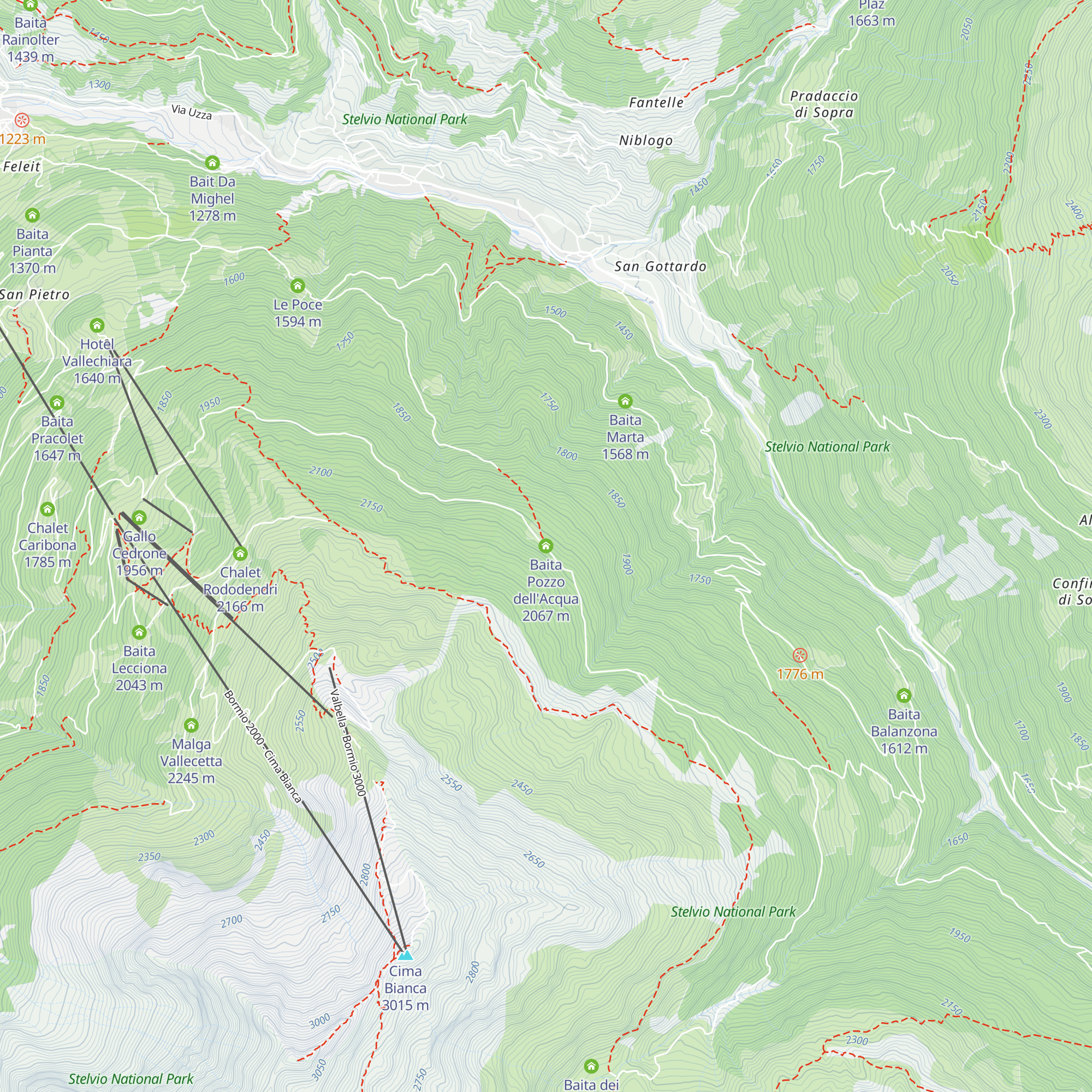 Baita Pozzo dell'Acqua map