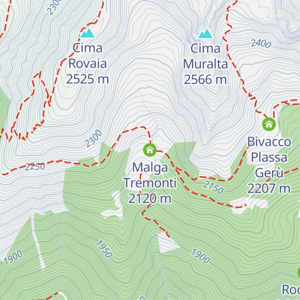 Map of Malga Tremonti