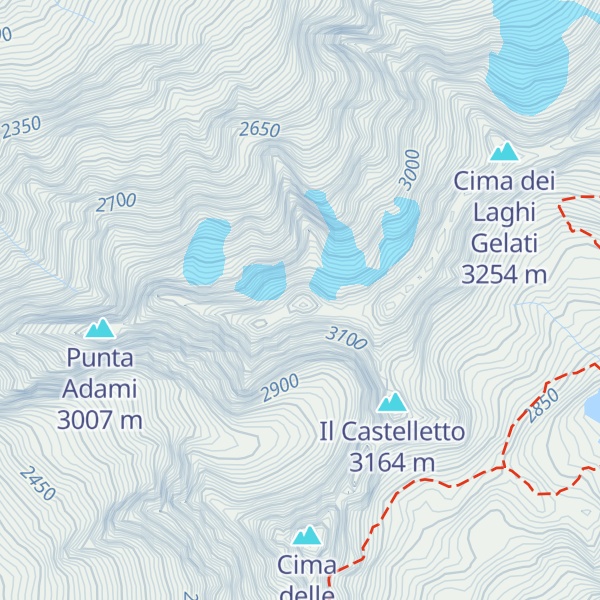 Map of Corni di Val Rabbia