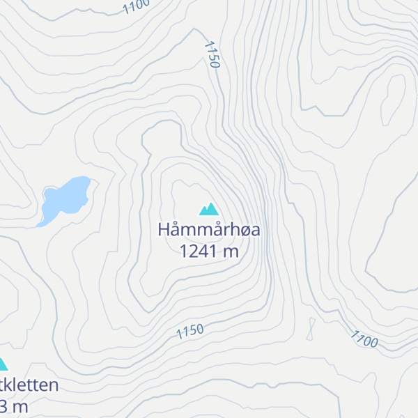 Map of Håmmårhøa