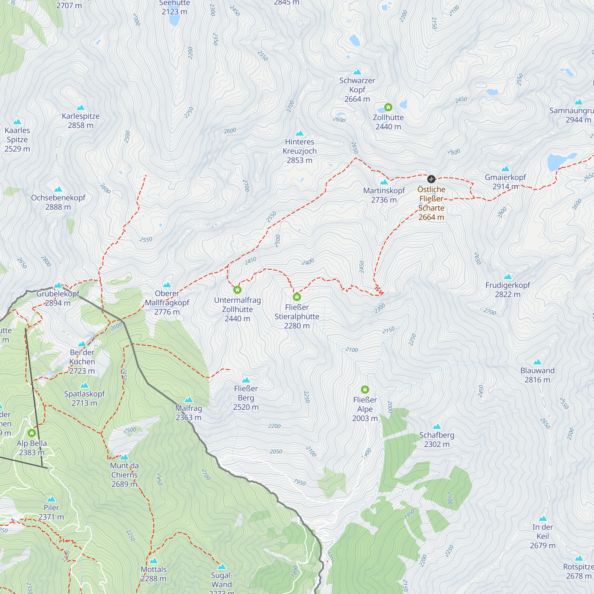 Fließer Stieralphütte map