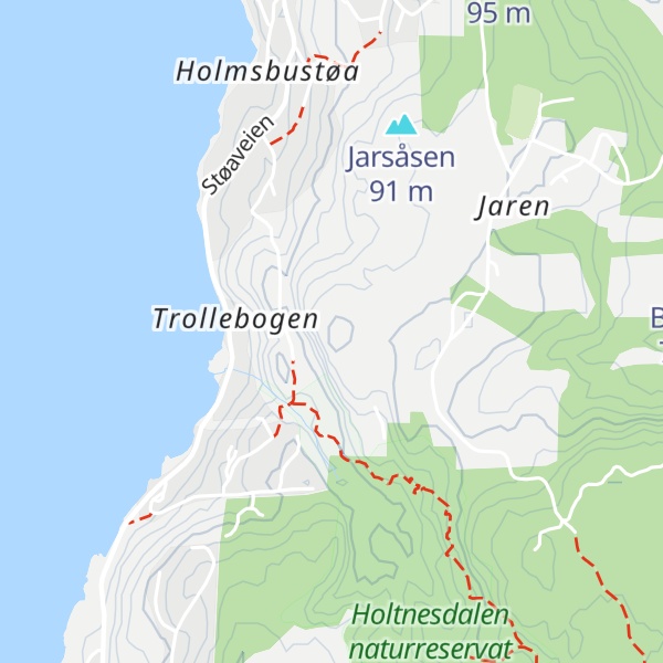 Map of Amundsåsen